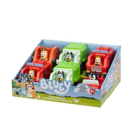 NW NessiWorld Bluey Mini Araçlı Karakter Figürü Seti Çok Renkli