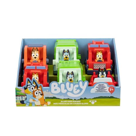 NW NessiWorld Bluey Mini Araçlı Karakter Figürü Seti Çok Renkli
