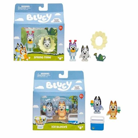NessiWorld Bluey Karakter Figürü 2'li Aksesuarlı Oyun Seti