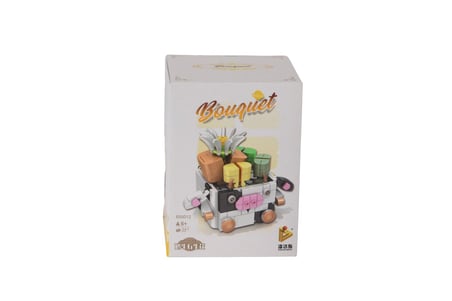P655012 PANLOS HAYVAN SAKSILARI BUKET SETLERİ İNEK 341 PARÇA BLOCK OYUNCAK