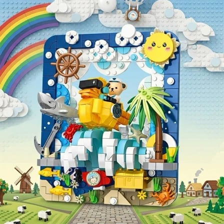 P881503 PANLOS TEDDY AYI RESİM 417 PARÇA BLOCK OYUNCAK