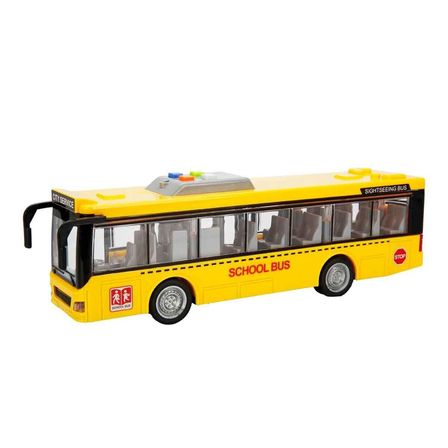 NW NessiWorld Oyuncak Otobüs Sarı 28 cm Sesli Işıklı Şehir Otobüsü