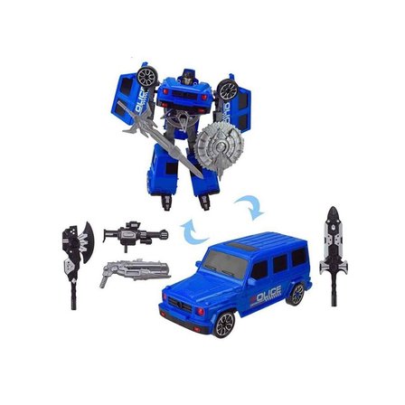NW NessiWorld Transformer Robot Kırmızı Araba Oyuncak