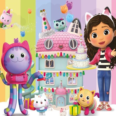 NW NessiWorld Gabby's Dollhouse Klasik Puzzle Çok Renkli 50 Parça 3 - 8 Yaş