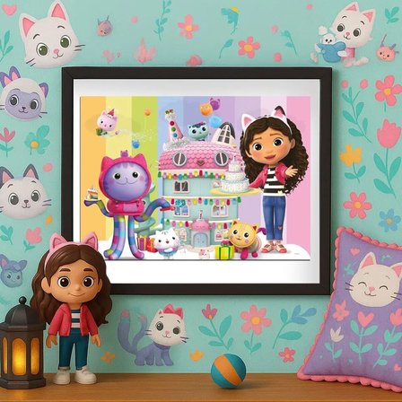NW NessiWorld Gabby's Dollhouse Klasik Puzzle Çok Renkli 50 Parça 3 - 8 Yaş