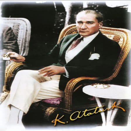 NW NessiWorld Atatürk Kahve İçen 500 Parça Puzzle Çok Renkli 34 x 48 cm