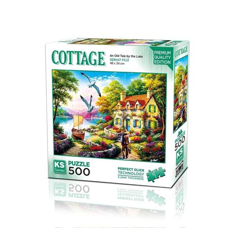 NW NessiWorld Puzzle "An Old Tale by the Lake" 500 Parça Manzara Çok Renkli