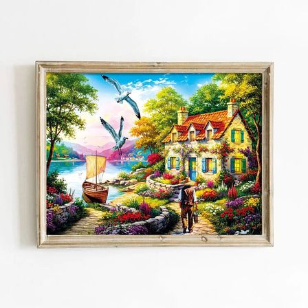 NW NessiWorld Puzzle "An Old Tale by the Lake" 500 Parça Manzara Çok Renkli