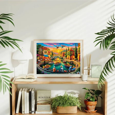 NW NessiWorld Yapboz 500 Parça Manzara Şehir Çok Renkli 48 x 34 cm