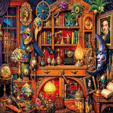 NW NessiWorld Puzzle Enchanted Collector's Room 750 Parça Çok Renkli