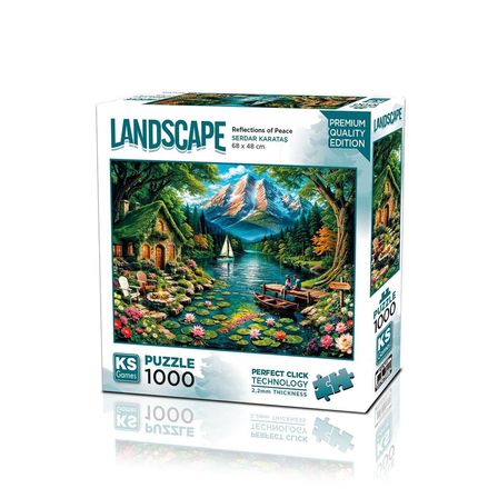 NW NessiWorld Puzzle 1000 Parça Peyzaj Reflections Of Peace