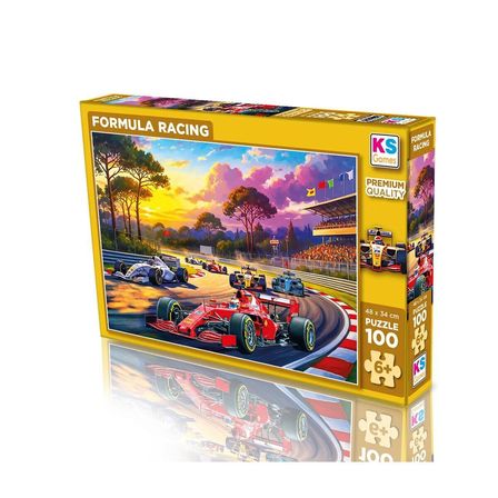 NW NessiWorld Formula Racing 100 Parça Puzzle Çok Renkli