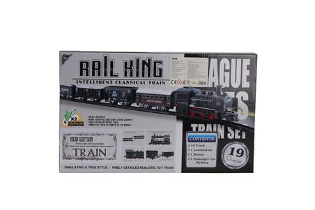 NW NessiWorld Rail King Oyuncak Tren Seti 19 Parça Çok Renkli Metal - Plastik