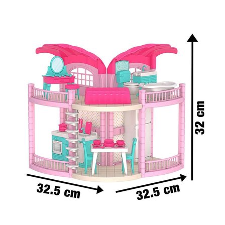 NW NessiWorld Bebek Evi Kumsal Evi Bella Açık Pembe 32.5 cm