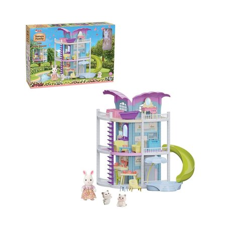 NW NessiWorld Çok Renkli Oyuncak Bebek Evi Kaydıraklı