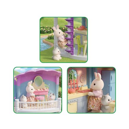 NW NessiWorld Doğa Ailesi Masal Evi Oyuncak Bebek Evi Çok Renkli