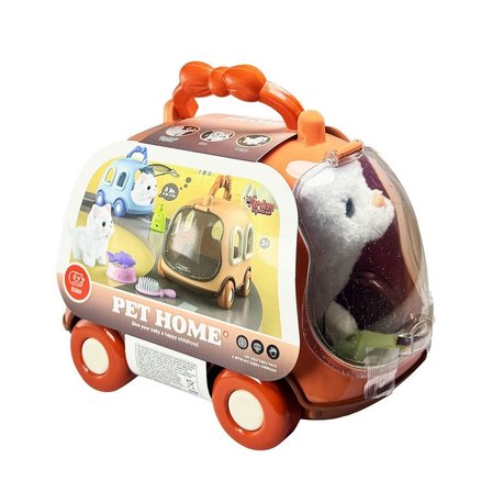 NW NessiWorld Pet Home Pilli Taşıma Çantalı Hareketli Kedi Figürü Seti