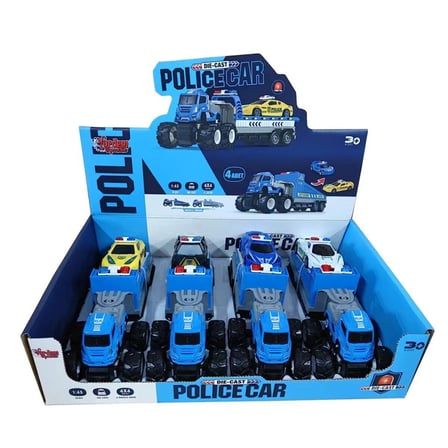 NW NessiWorld Police Car Die Cast 4x4 Oyuncak Araba Çok Renkli 1:43