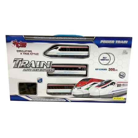 NW NessiWorld Hızlı Tren Seti Oyuncak 40 Parça Işıklı 308cm Ray Uzunluğu Çok Renkli Metal - Plastik