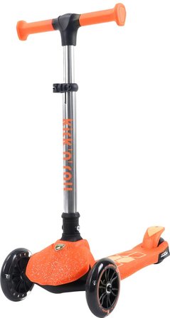 NW NessiWorld Lamborghini Lisanslı Parıltılı Işıklı Scooter Turuncu 3 Tekerlekli