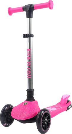 NW NessiWorld L5JELLY-P Lamborghini Lisanslı 3 Tekerlekli Işıklı Çocuk Scooter Pembe
