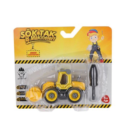 NW NessiWorld ZN-3211 Sök Tak İnşaat Seti İş Makinesi Tornavidalı 3+ Yaş Oyuncak