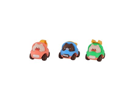 NW NessiWorld Zeon Sürtmeli Minik Araba Bebek Oyuncağı Hayvan Figürlü