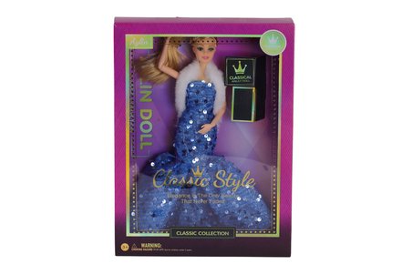 NW NessiWorld Aylin Model Bebek Klasik Stil Pullu Şallı Plastik Kumaş Karışık Renkler