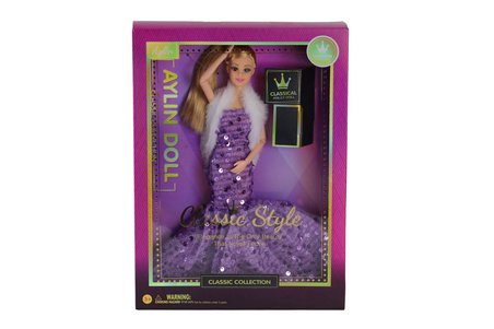 NW NessiWorld Aylin Model Bebek Klasik Stil Pullu Şallı Plastik Kumaş Karışık Renkler
