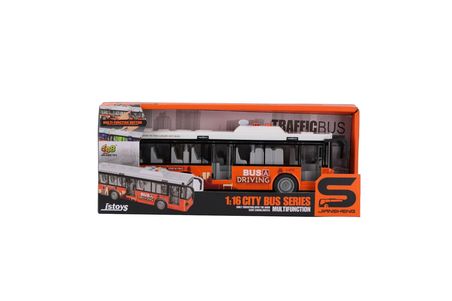 NW NessiWorld JS120AB Pilli Işıklı Sesli Oyuncak Otobüs Sarı