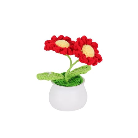 NW NessiWorld Kroşe Örgü Ayçiçeği Bonsai (12 Adet)