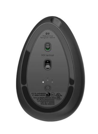 Logitech MX Vertical Dikey Ergonomik Kablosuz USB Mouse Siyah Sağ El