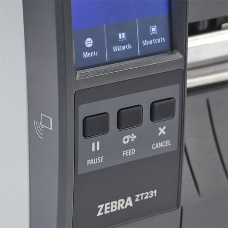 Zebra ZT231 Barkod Etiket Yazıcı 203DPI Termal Transfer USB Seri Ethernet Metal Kasa