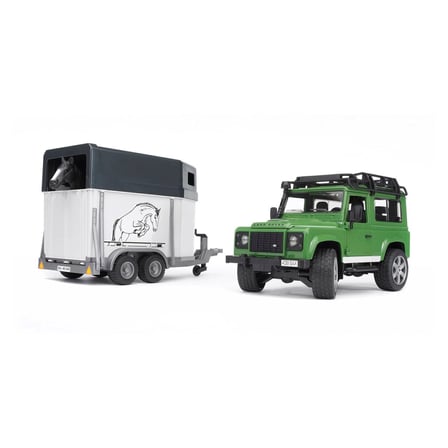 NW NessiWorld Land Rover Arazi Aracı Ve At Nakil Aracı Yeşil Metal - Plastik