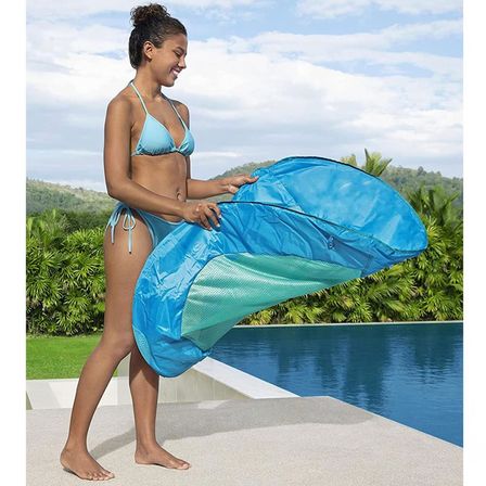Bestway Flex ‘n Fold Fileli Deniz Yatağı Mavi Yeşil 95 x 16 cm