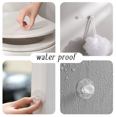 Urfakent Yapışkan Kristal Kulp Şeffaf Büyük Boy 4 Adet (5cm)