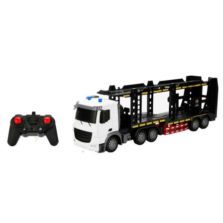 1:18 Sesli ve Işıklı USB Şarjlı Uzaktan Kumandalı Taşıyıcı Kamyon 50 cm