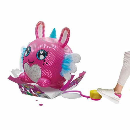 Urfakent Biggies XXL Şişme Peluş Oyuncak Koyu Pembe Pompalı Tavşan