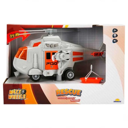 Urfakent Maxx Wheels 1:20 Sesli ve Işıklı Helikopter Oyuncak Siyah Sarı