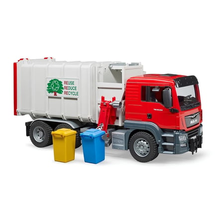 Urfakent Man Tgs Yandan Aktarmalı Çöp Kamyonu Model Araba Plastik Kırmızı BR03761