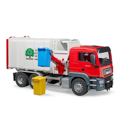Urfakent Man Tgs Yandan Aktarmalı Çöp Kamyonu Model Araba Plastik Kırmızı BR03761