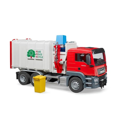 Urfakent Man Tgs Yandan Aktarmalı Çöp Kamyonu Model Araba Plastik Kırmızı BR03761