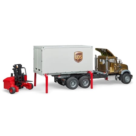 Urfakent Mack Granite Model Kamyon Kahverengi Beyaz Konteynerli