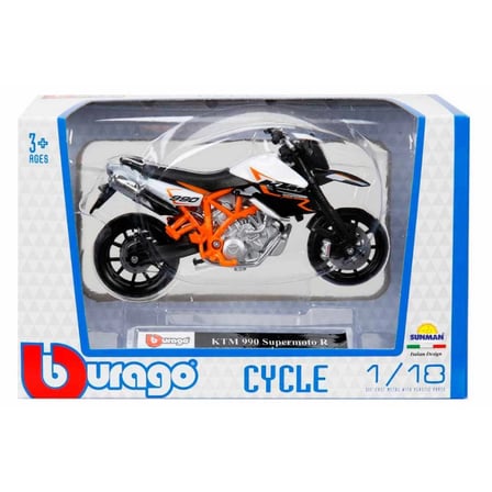 Bburago KTM 990 Supermoto R Diecast Motosiklet 1:18