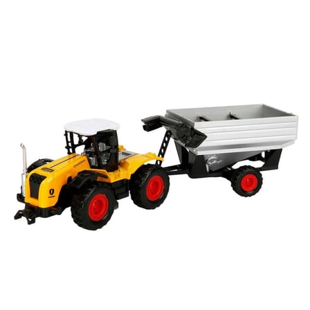Urfakent Maxx Wheels Traktör ve Çiftlik Aracı Sarı Gri Döküm ve Plastik Parçalı