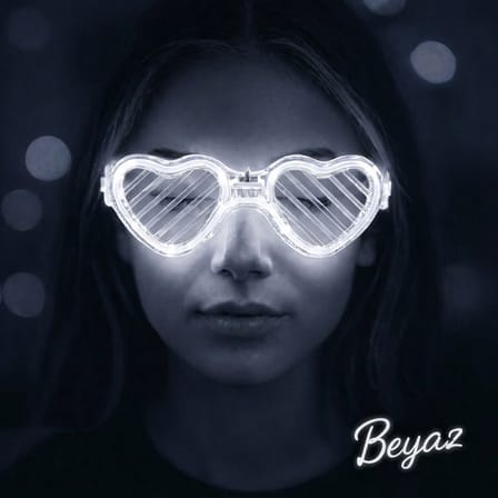 Urfakent Kostüm Beyaz Led Kalp Gözlük Unisex Parti Gözlüğü
