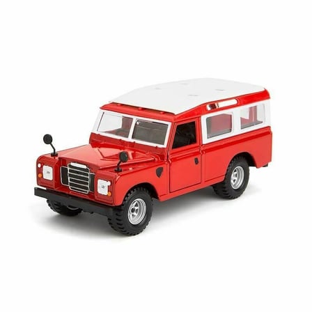 Urfakent Land Rover Series II Model Araba Kırmızı Beyaz 1:24 Ölçek