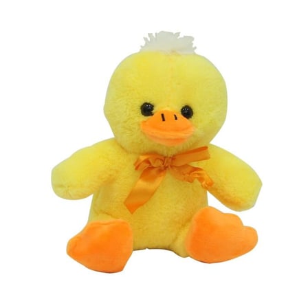 Urfakent Amigurumi Peluş Oturan Ördek Sarı Kurdeleli 20 Cm