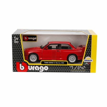 Bburago BMW M3 1988 Model Araba Kırmızı 1:24 Ölçek