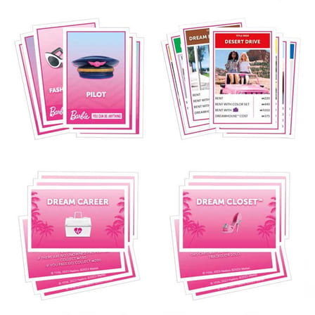 Urfakent Monopoly Barbie Kutu Oyunu Kağıt, Plastik
